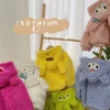 Children's cartoon plush coat 22 Winter Children's cartoon hooded fur coat, Children's winter thickened cotton coat with cotton lining details Picture